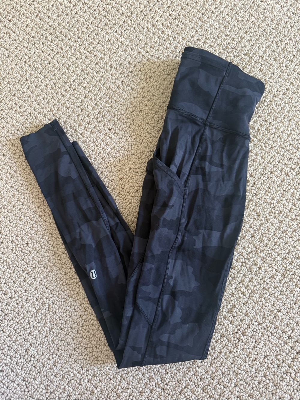 lululemon athletica Black Camo High-Rise Leggings
